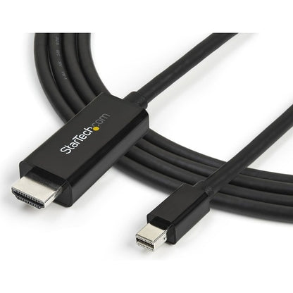 StarTech.com 10ft (3m) Mini DisplayPort to HDMI Cable, 4K 30Hz Video, Mini DP to HDMI Adapter/Converter Cable, mDP to HDMI Monitor/Display