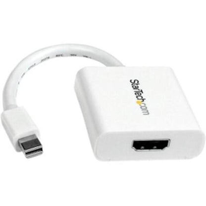 StarTech.com Mini DisplayPort to HDMI Video Adapter Converter - White