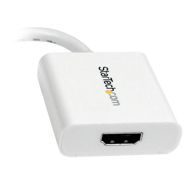 StarTech.com Mini DisplayPort to HDMI Video Adapter Converter - White