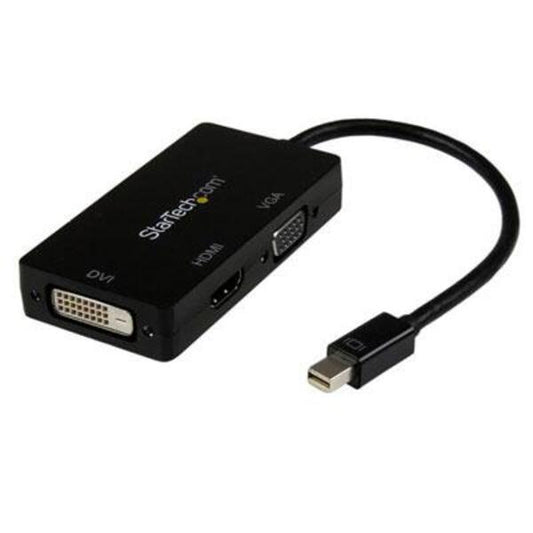 StarTech.com Mini DisplayPort Adapter - 3-in-1 - 1080p - Monitor Adapter - Mini DP to HDMI / VGA / DVI Adapter Hub