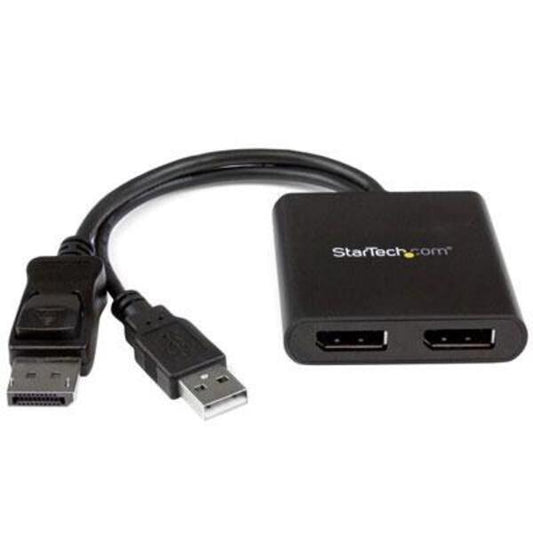 StarTech.com 2-Port Multi Monitor Adapter, DisplayPort 1.2 MST Hub, Dual 4K 30Hz, Video Splitter for Extended Desktop Mode, Windows Only