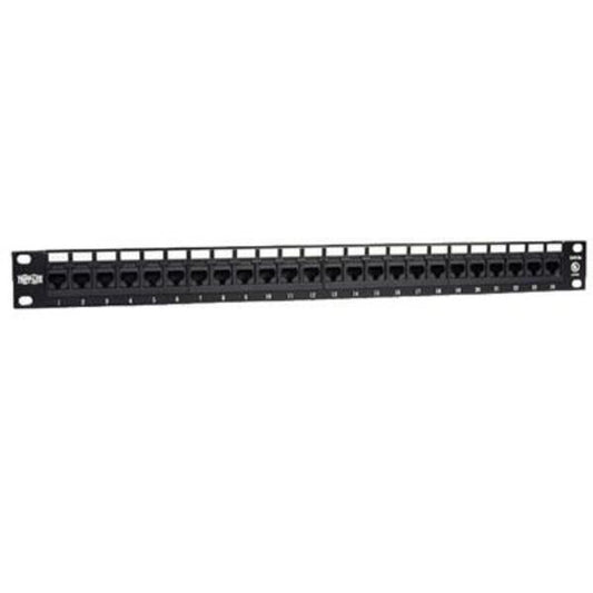 Tripp Lite 24-Port Cat5e Cat5 Rackmount Patch Panel 568B 110 Punch 1URM