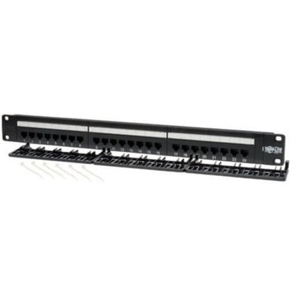 Tripp Lite 24-Port Cat5e Cat5 Rackmount Patch Panel 568B 110 Punch 1URM