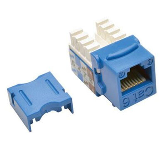 Tripp Lite Cat6/Cat5e 110 Style Punch Down Keystone Jack - Blue, 25-Pack