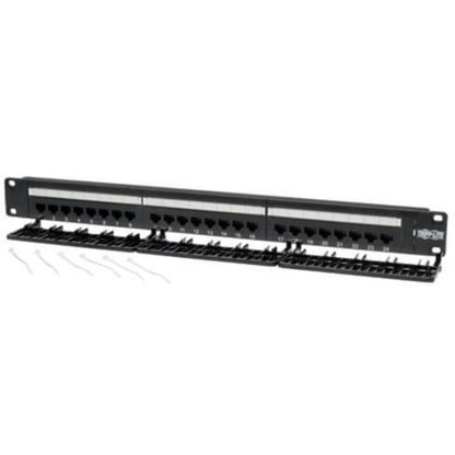 Tripp Lite 24-Port Cat6 Cat5 Patch Panel Rackmount 110 Punch Down RJ45 Ethernet 1URM