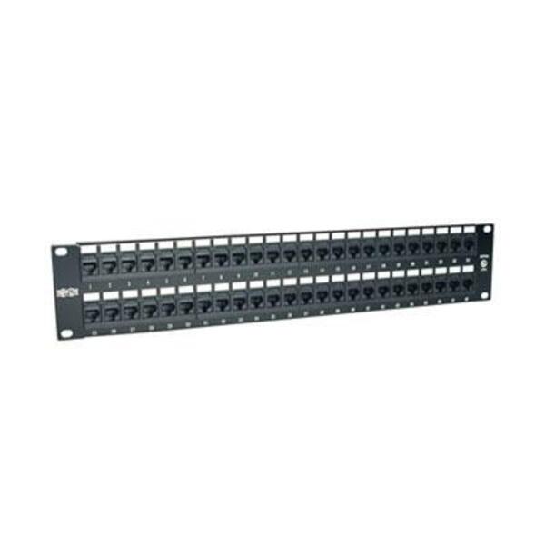 Tripp Lite 48-Port Cat6 Cat5 Patch Panel Rackmount 110 Punch Down RJ45 Ethernet 1URM 568B