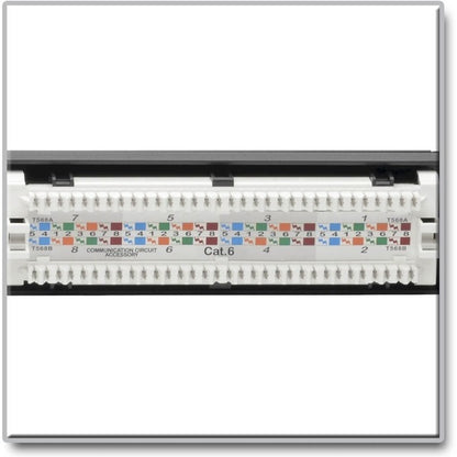 Tripp Lite Cat6 PoE Patch Panel 24-Port 110/Krone 568A/B RJ45 1URM TAA