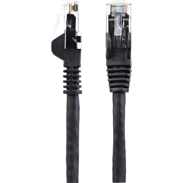 StarTech.com 35ft (10.7m) CAT6 Ethernet Cable, LSZH (Low Smoke Zero Halogen) 10GbE Snagless 100W PoE UTP RJ45 Black Network Patch Cord ETL