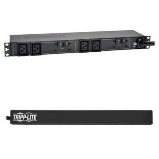 Tripp Lite PDU Basic 208V / 240V 5/5.8kW 30A C19 4 Outlet L6-30P Horizontal 1URM