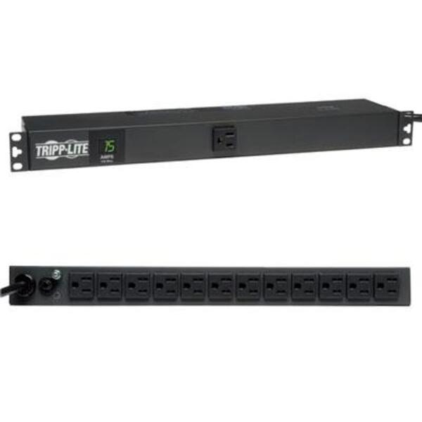 Tripp Lite PDU Metered 1.4kW 120V 15A 1.4kW 13 5-15R 5-15P 15ft Cord 1URM