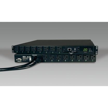 Tripp Lite PDU Switched ATS 120V 20A 5-15/20R 16 Outlet L5-20P Horizontal TAA