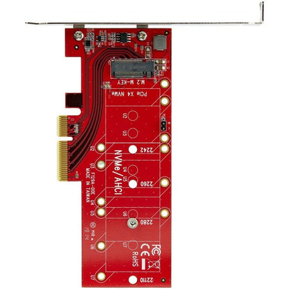 StarTech.com x4 PCI Express to M.2 PCIe SSD Adapter - M.2 NGFF SSD (NVMe or AHCI) Adapter Card