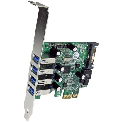 StarTech.com 4 Port PCI Express PCIe SuperSpeed USB 3.0 Controller Card Adapter with UASP - SATA Power