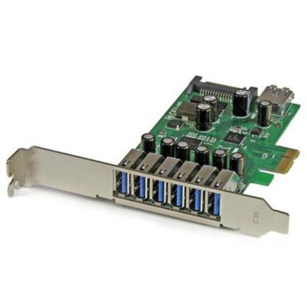 StarTech.com 7 Port PCI Express USB 3.0 Card - Standard and Low-Profile Design