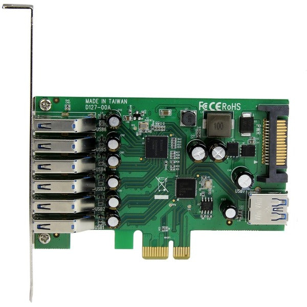 StarTech.com 7 Port PCI Express USB 3.0 Card - Standard and Low-Profile Design