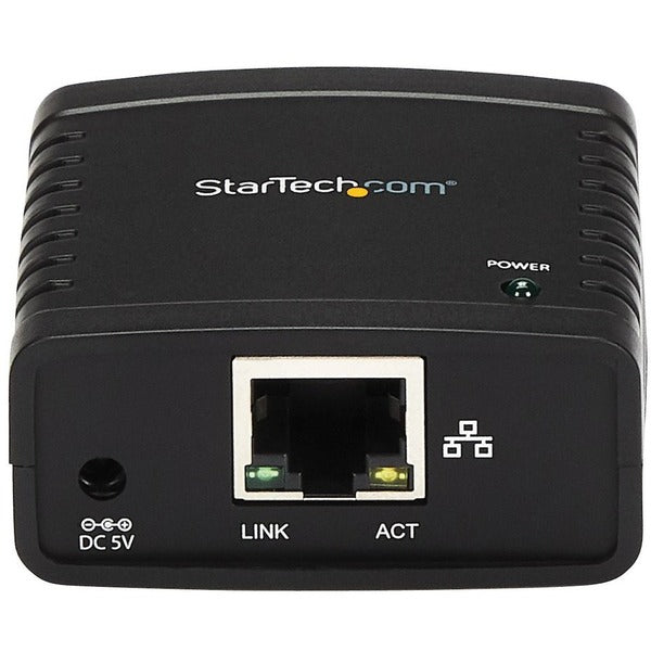 StarTech.com 10/100Mbps Ethernet to USB 2.0 Network LPR Print Server - USB Print Server with 10Base-T/100Base-TX Auto-sensing