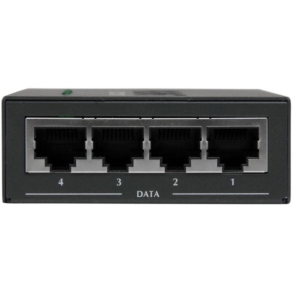 StarTech.com 4 Port Gigabit Midspan - PoE+ Injector - 802.3at and 802.3af