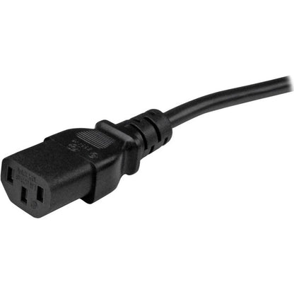 StarTech.com 10ft (3m) Computer Power Y Cord, NEMA 5-15P to C13, 10A 125V, 18AWG, Black Replacement PC Power Cord, TV/Monitor Power Cable