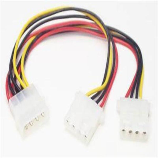 StarTech.com LP4 to 2x LP4 Power Y Splitter Cable - Power cable - 4 pin internal power (F) - 4 pin internal power (M)