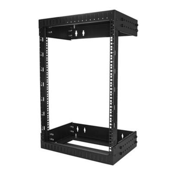 StarTech.com 15U 19" Wall Mount Network Rack - Adjustable Depth 12-20" Open Frame for Server Room /AV/Data/Computer Equipment w/Cage Nuts