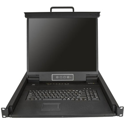 StarTech.com 8 Port Rackmount KVM Console w/ Cables - Integrated KVM Switch w/ 19" LCD - 1U LCD KVM Drawer 50000 MTBF - USB + VGA Support