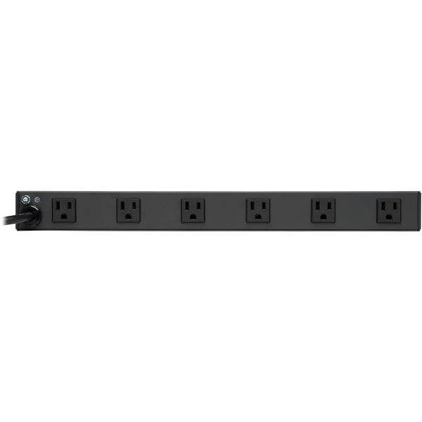 Tripp Lite Power Strip Rackmount Metal 120V 5-15R Right Angle 12 Outlet 1U