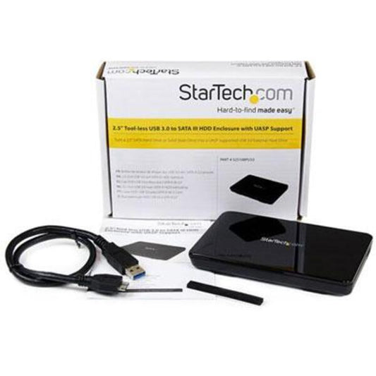 StarTech.com 2.5in USB 3.0 External SATA III SSD Hard Drive Enclosure with UASP - Portable External HDD