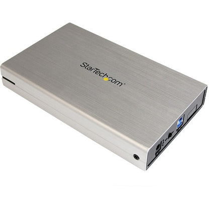 StarTech.com 3.5in Silver USB 3.0 External SATA III Hard Drive Enclosure with UASP - Portable External HDD