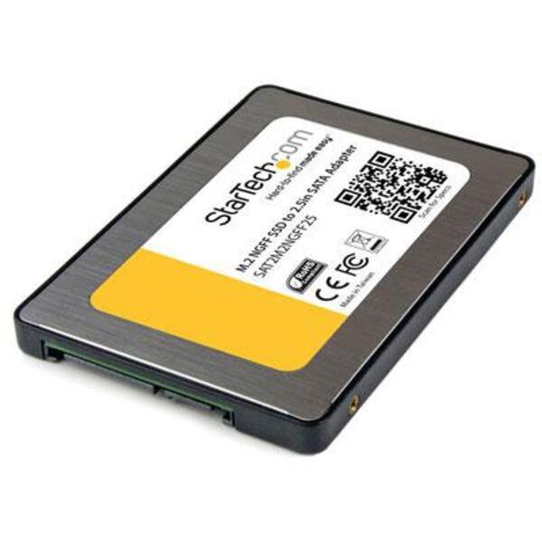 StarTech.com M.2 SSD to 2.5in SATA III Adapter - M.2 Solid State Drive Converter with Protective Housing