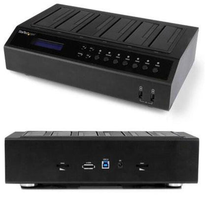 StarTech.com USB 3.0 / eSATA 6-Bay Hard Drive Duplicator Dock - 1:5 HDD / SSD Cloner and Eraser