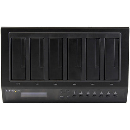 StarTech.com USB 3.0 / eSATA 6-Bay Hard Drive Duplicator Dock - 1:5 HDD / SSD Cloner and Eraser