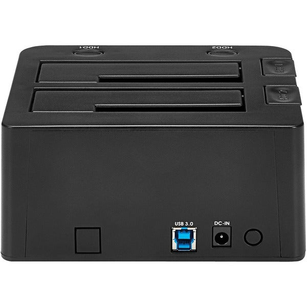 StarTech.com Dual-Bay USB 3.0 to SATA Hard Drive Docking Station, 2.5/3.5" SATA I/II/III, SSD/HDD Dock, USB Hard Drive Bay, Top-Loading