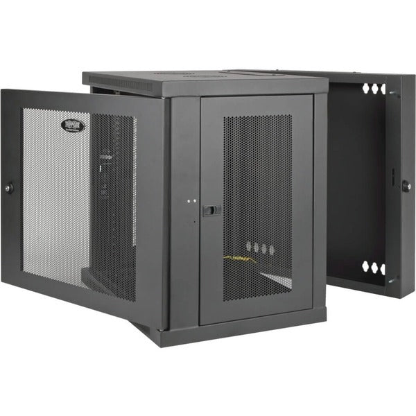 Tripp Lite 10U Wall Mount Rack Enclosure Server Cabinet Hinged w/ Door &amp; Sides