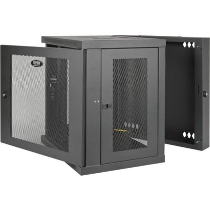 Tripp Lite 10U Wall Mount Rack Enclosure Server Cabinet Hinged w/ Door &amp; Sides