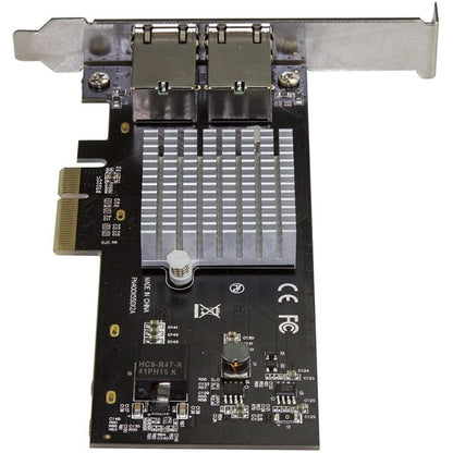 StarTech.com Dual Port 10G PCIe Network Adapter Card - Intel-X550AT 10GBASE-T PCI Express 10GbE Multi Gigabit Ethernet 5 Speed NIC 2port