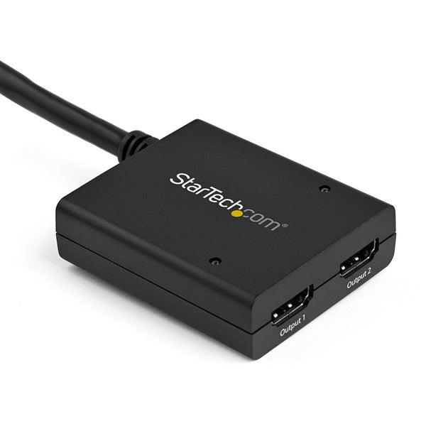 StarTech.com HDMI Splitter 1 In 2 Out - 4k 30Hz - 2 Port - Supports 3D video - Powered HDMI Splitter - HDMI Audio Splitter