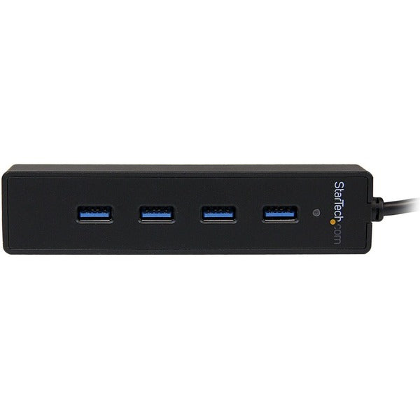 StarTech.com 4 Port Portable SuperSpeed USB 3.0 Hub with Built-in Cable