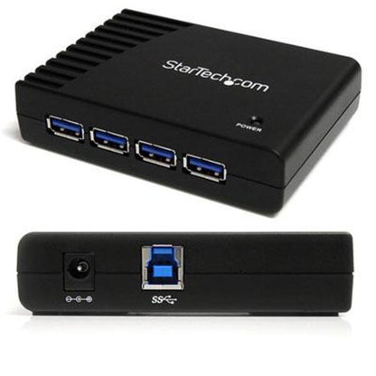 StarTech.com 4 Port Black SuperSpeed USB 3.0 Hub