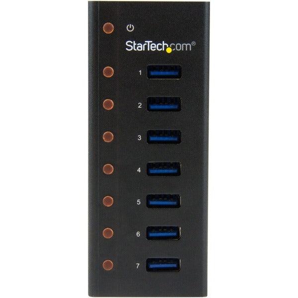 StarTech.com 7 Port USB 3.0 Hub - Desktop or Wall-mountable Metal Enclosure