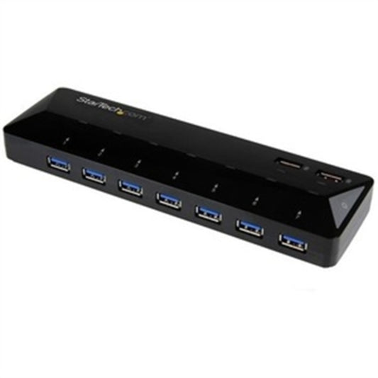 StarTech.com 7-Port USB 3.0 Hub plus Dedicated Charging Ports - 2 x 2.4A Ports - Desktop USB Hub and Fast-Charging Station