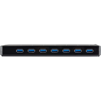 StarTech.com 7-Port USB 3.0 Hub plus Dedicated Charging Ports - 2 x 2.4A Ports - Desktop USB Hub and Fast-Charging Station