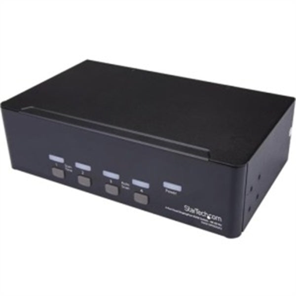 StarTech.com 4 Port Dual DisplayPort KVM Switch - DisplayPort 1.2 KVM - 4K 60Hz