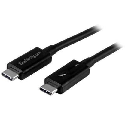 StarTech.com Thunderbolt 3 Cable - 3 ft / 1m - 4K 60Hz - 20Gbps - USB C to USB C Cable - Thunderbolt 3 USB Type C Charger Cable