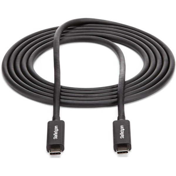 StarTech.com StarTech.com 6 ft 2m Thunderbolt 3 Cable w/ 100W PD - 40Gbps - Dual 4K or Full 5K - Certified Thunderbolt 3 USB-C Cable