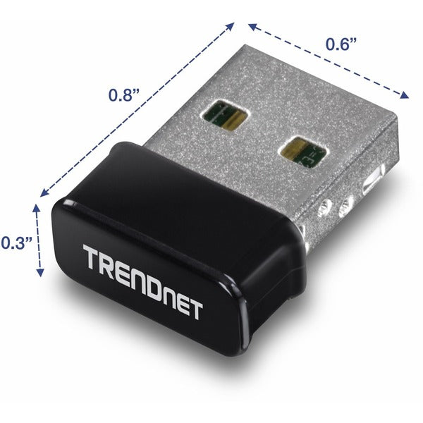 TRENDnet Micro N150 Wireless &amp; Bluetooth 4.0 USB Adapter, Class 1, N150, Up to 150Mbps WiFi N, TBW-108UB