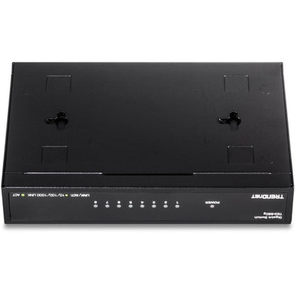 TRENDnet 8-Port Unmanaged Gigabit GREENnet Desktop Metal Switch, Fanless, 16Gbps Switching Capacity, Plug &amp; Play, Network Ethernet Switch, Lifetime Protection, Black, TEG-S80G