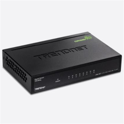 TRENDnet 8-Port Gigabit GREENnet Switch, Ethernet Network Switch, 8 x 10-100-1000 Mbps Gigabit Ethernet Ports, 16 Gbps Switching Capacity, Metal, Lifetime Protection, Black, TEG-S82G