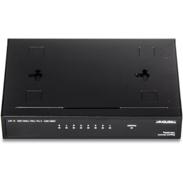 TRENDnet 8-Port Gigabit GREENnet Switch, Ethernet Network Switch, 8 x 10-100-1000 Mbps Gigabit Ethernet Ports, 16 Gbps Switching Capacity, Metal, Lifetime Protection, Black, TEG-S82G