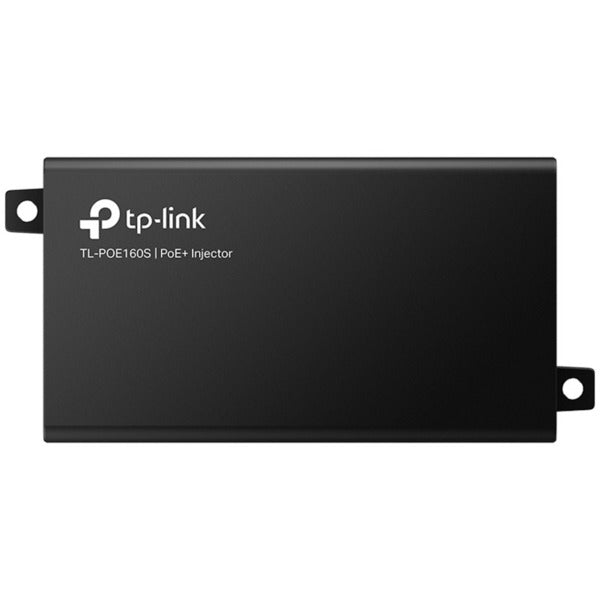 TP-LINK TL-PoE160S - 802.3at/af Gigabit PoE Injector - Non-PoE to PoE Adapter - Supplies PoE (15.4W) or PoE+ (30W) - Plug &amp; Play - Desktop/Wall-Mount - Distance Up to 328 ft. - UL Certified - Black