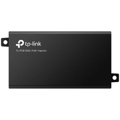 TP-LINK TL-PoE160S - 802.3at/af Gigabit PoE Injector - Non-PoE to PoE Adapter - Supplies PoE (15.4W) or PoE+ (30W) - Plug &amp; Play - Desktop/Wall-Mount - Distance Up to 328 ft. - UL Certified - Black